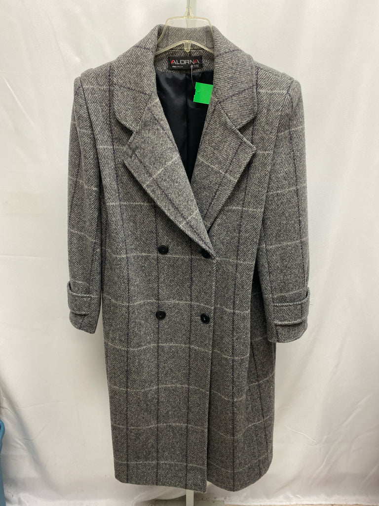 Size 1X Brown Tweed Coat