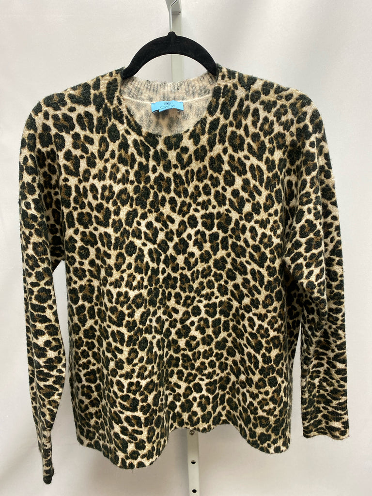 CeCe Size Small Animal Print Sweater