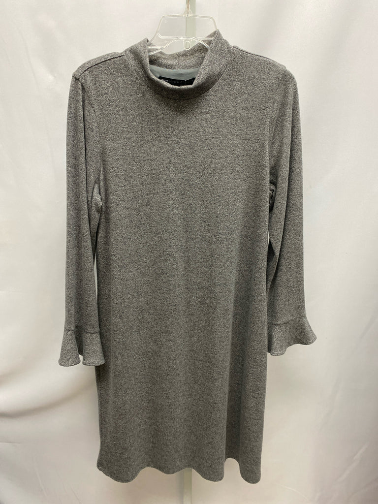 Size Large WHBM Gray Spkle Long Sleeve Dress