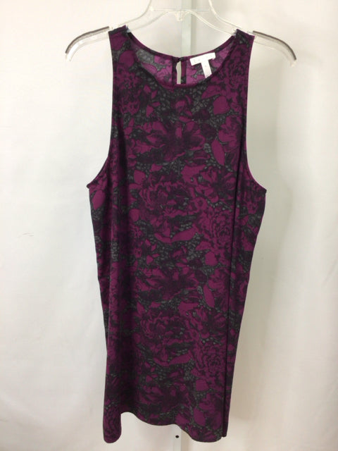 Size Large Leith Purple/Black\ Sleeveless Dress