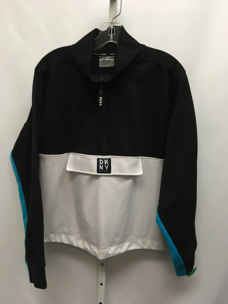 DKNY Size XL Black/White Athletic Top
