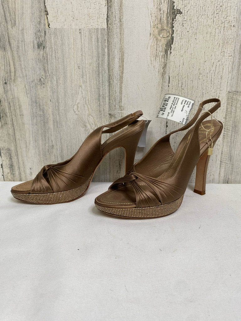 Rene' Caovilla Size 39 (8/8.5) Taupe Heels