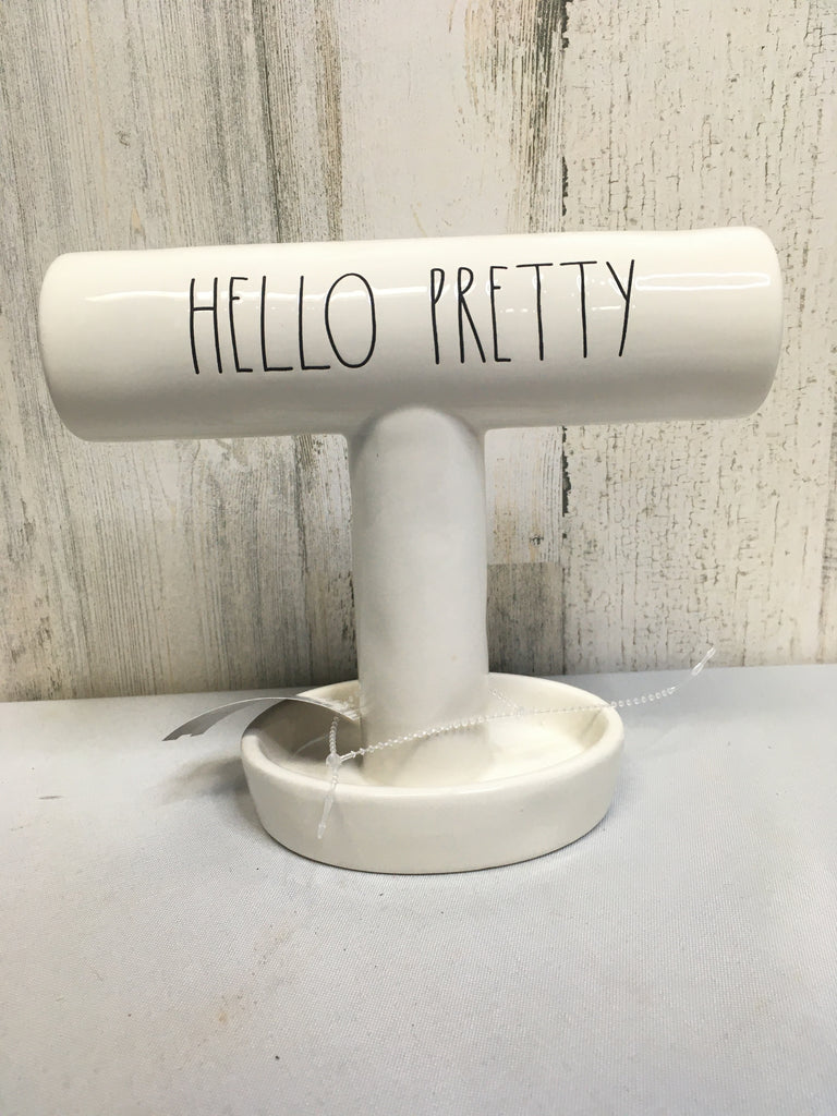 Rae Dunn White Jewelry Holder