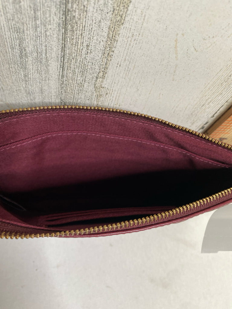 Fossil Burgundy Wristlet