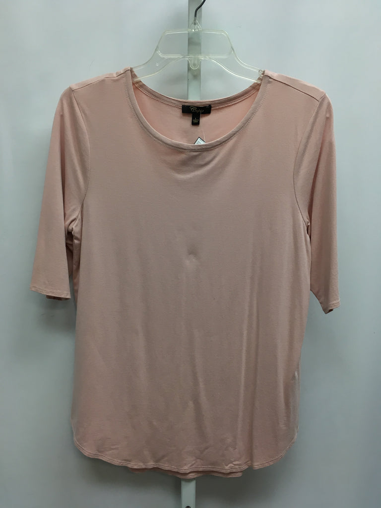 Cupio Size Large Pink 3/4 Sleeve Top