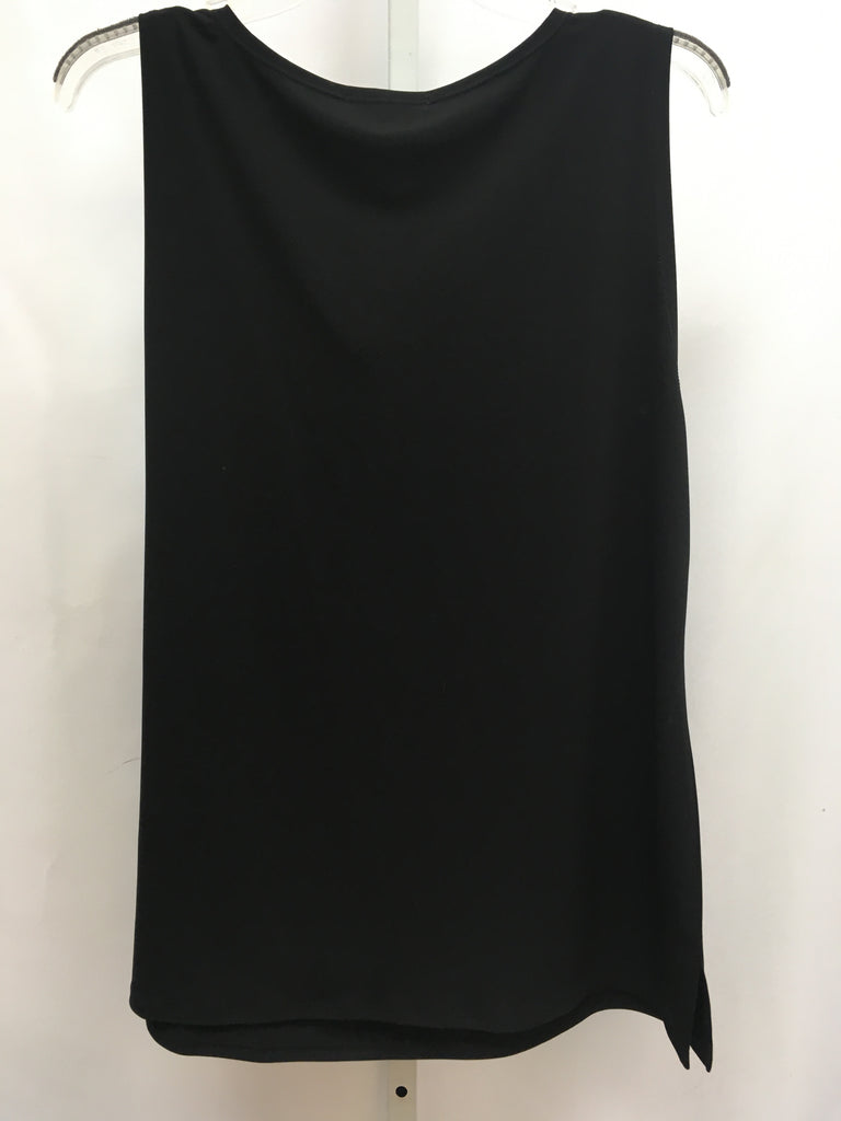 Coldwater Creek Size Large Black Sleeveless Top