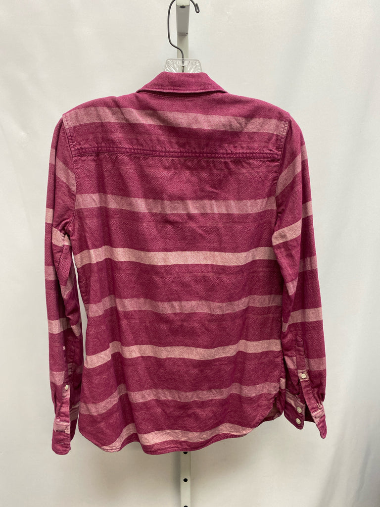 JCrew Size XS magenta print Long Sleeve Top