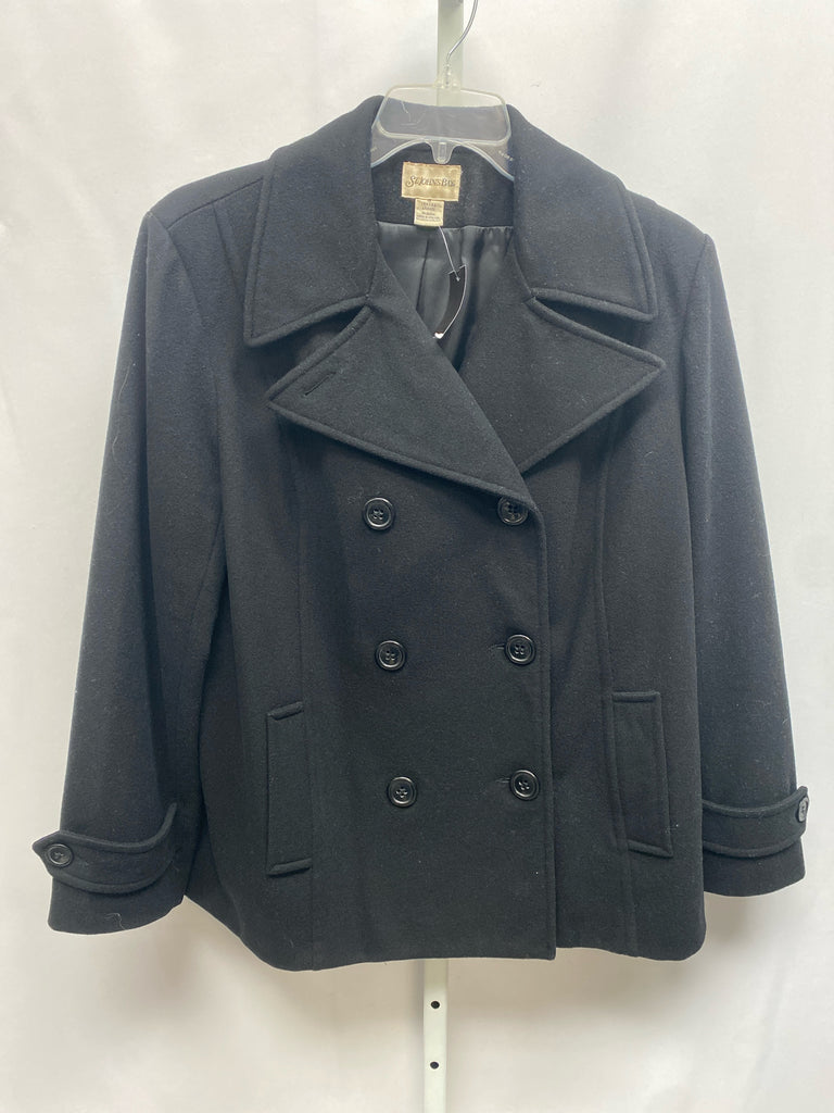 St. John's Bay Size 1X Black Coat
