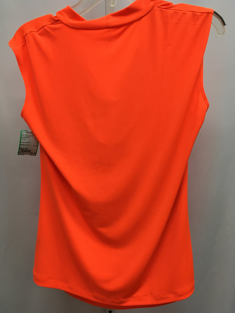 Worthington Size PM Orange Short Sleeve Top