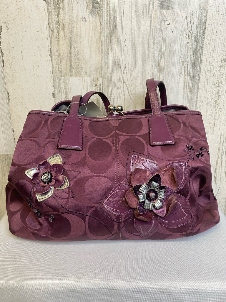 Coach Purple Designer Handbag