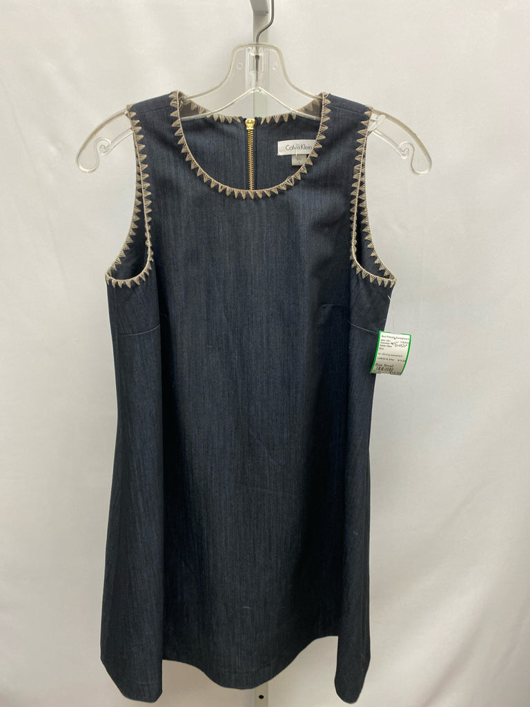 Calvin Klein Size Small Blue Sleeveless Dress