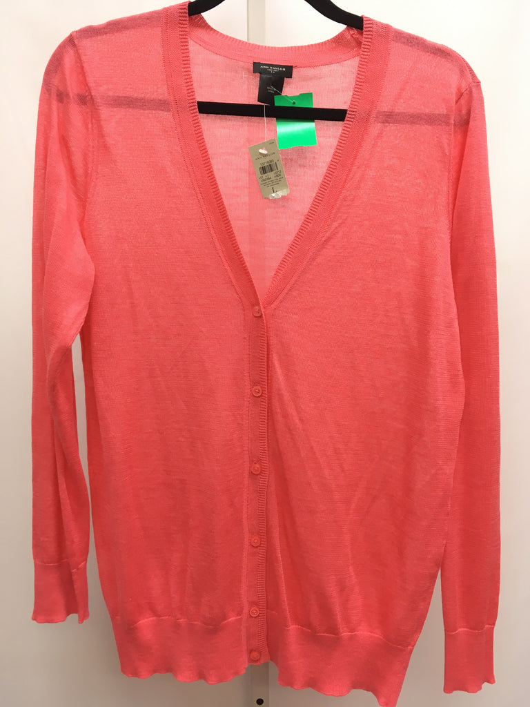 Ann Taylor Size Large coral Cardigan