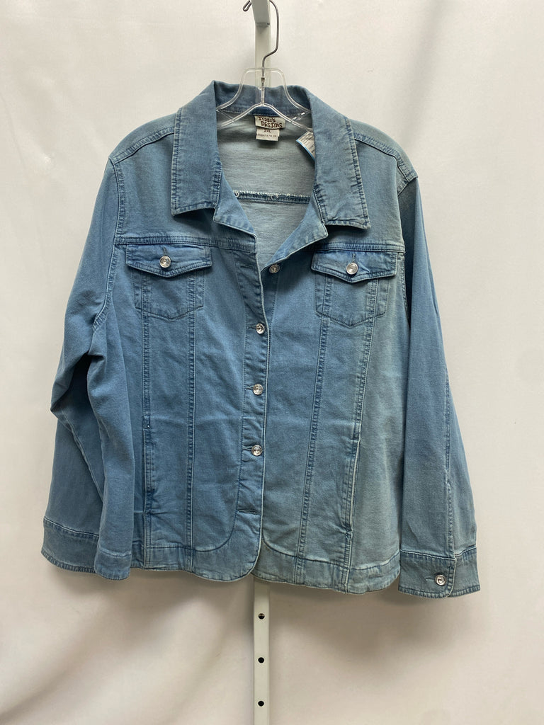 Isaac's Designs Size 2X Denim Jean Jacket