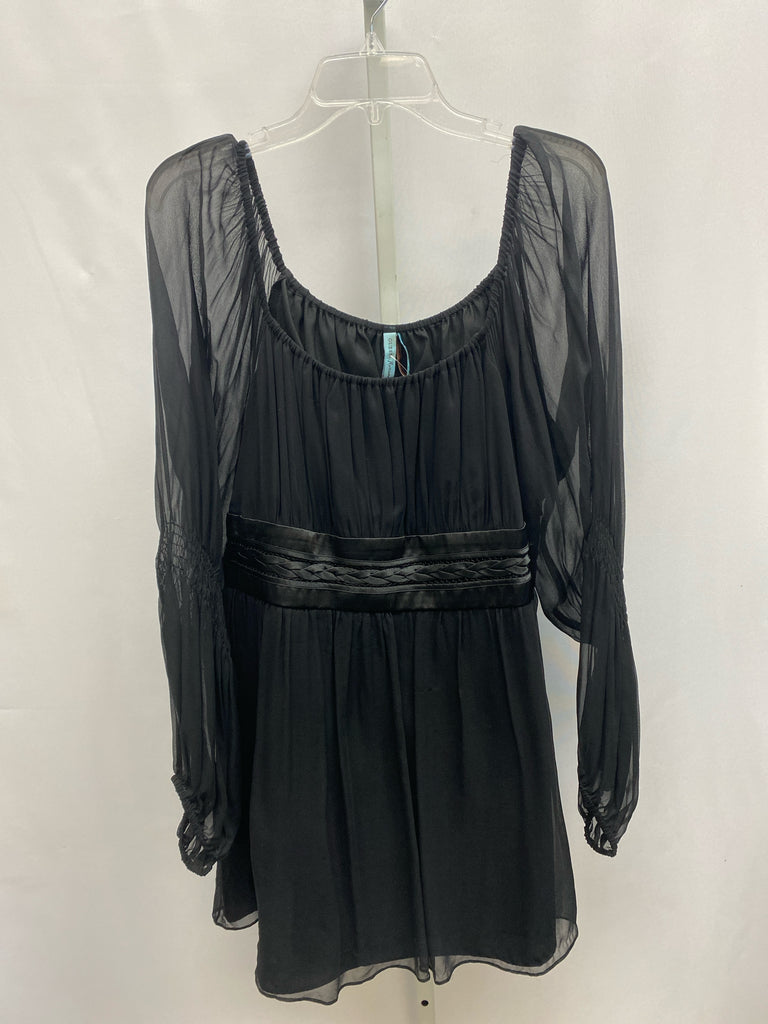 Size Large Marciano Black Long Sleeve Dress