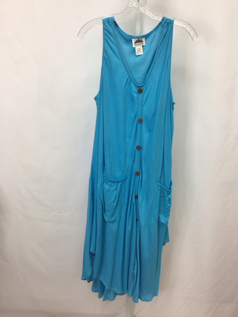 Metropolitan Size Medium Blue Sleeveless Dress