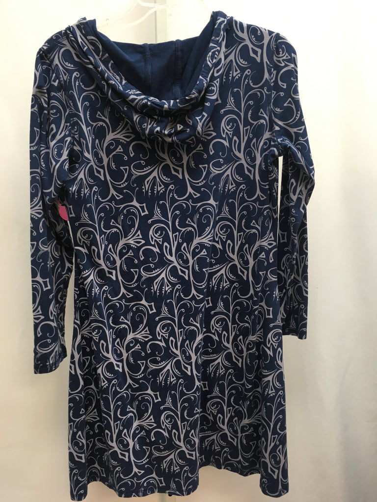 Size Large Cabela's Blue Print Long Sleeve Dress
