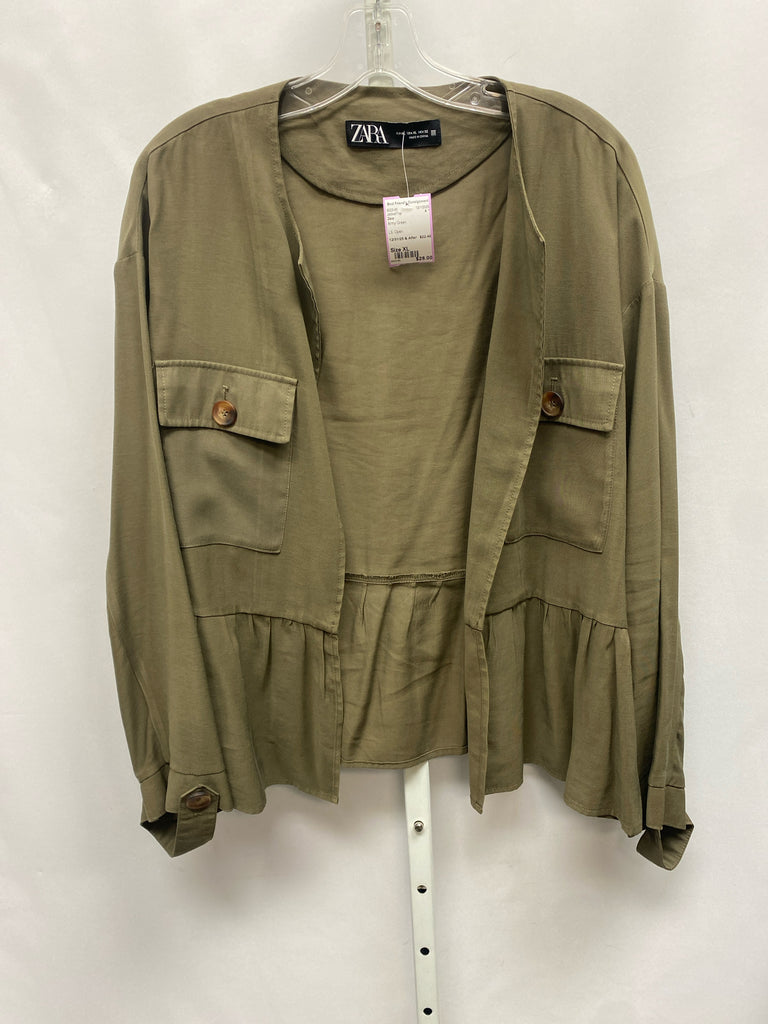 Zara Size XL Army Green Jacket/Top