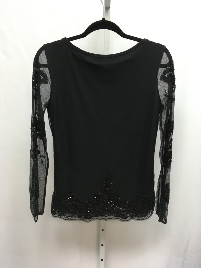WHBM Size XS Black Long Sleeve Top