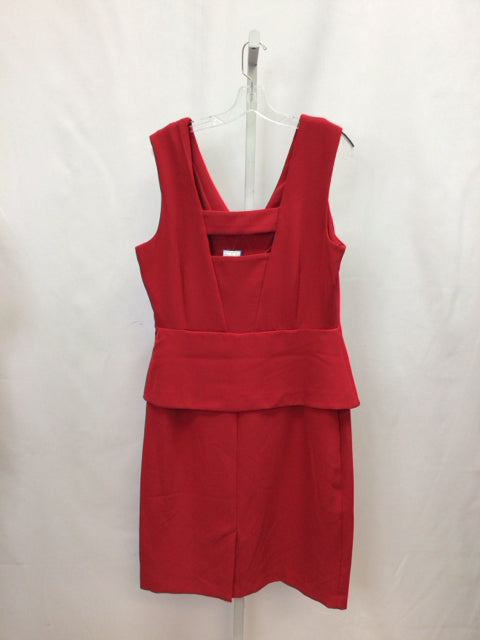 Size 16 Metaphor Red Sleeveless Dress