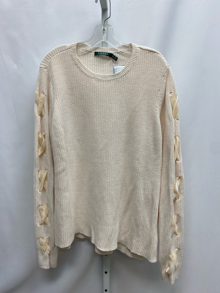 lauren Size XXL Cream Long Sleeve Sweater