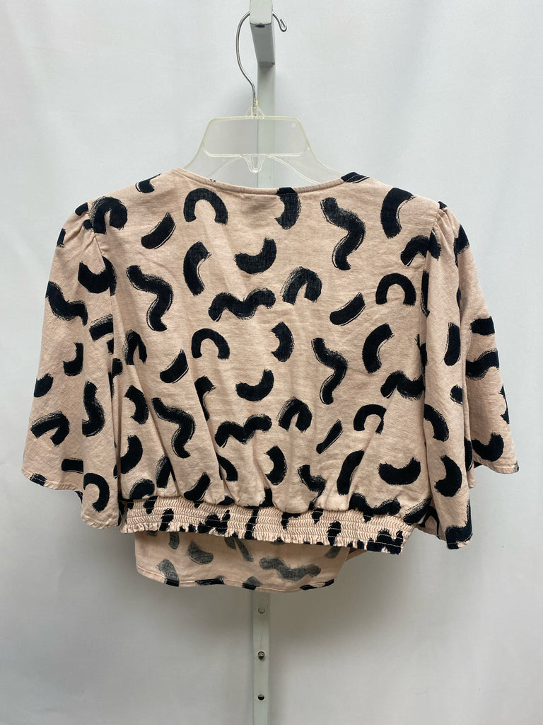 a new day Size XXL Taupe/Black 3/4 Sleeve Top