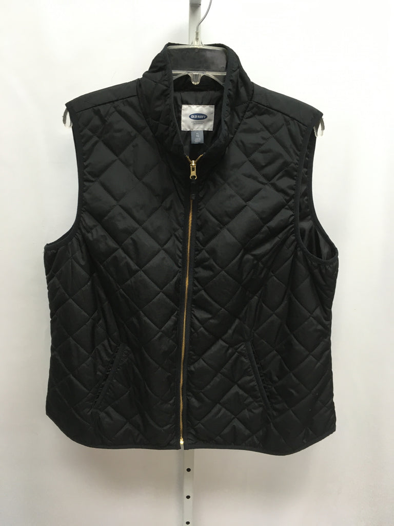 Old Navy Size XL Black Vest/Outerwear