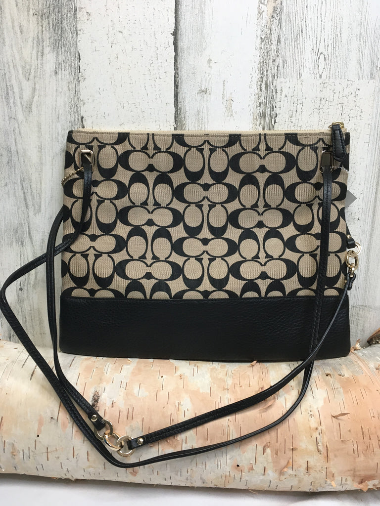 Coach Black/Tan Designer Handbag
