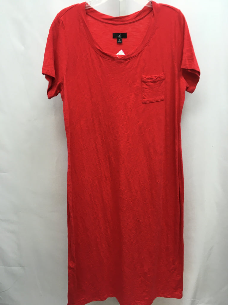 Size Large Jason Wu Red Short Sleeve Dress