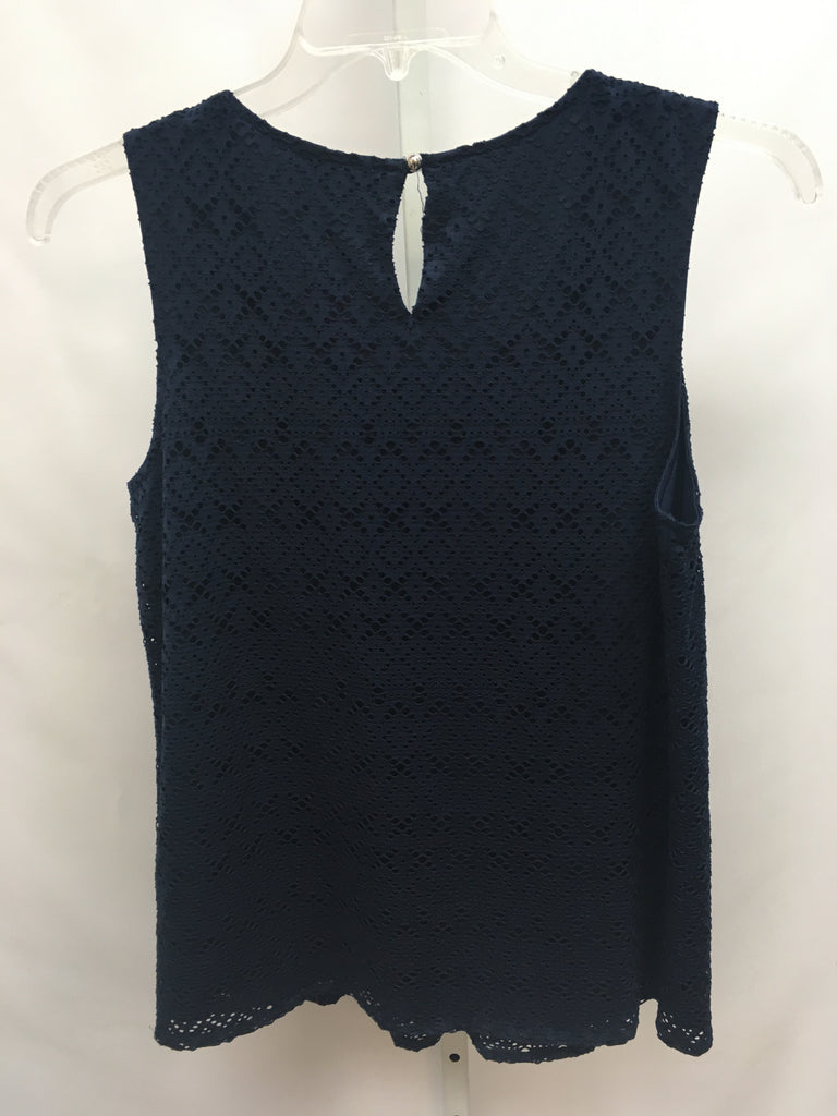 Christopher & Banks Size Large Navy Sleeveless Top