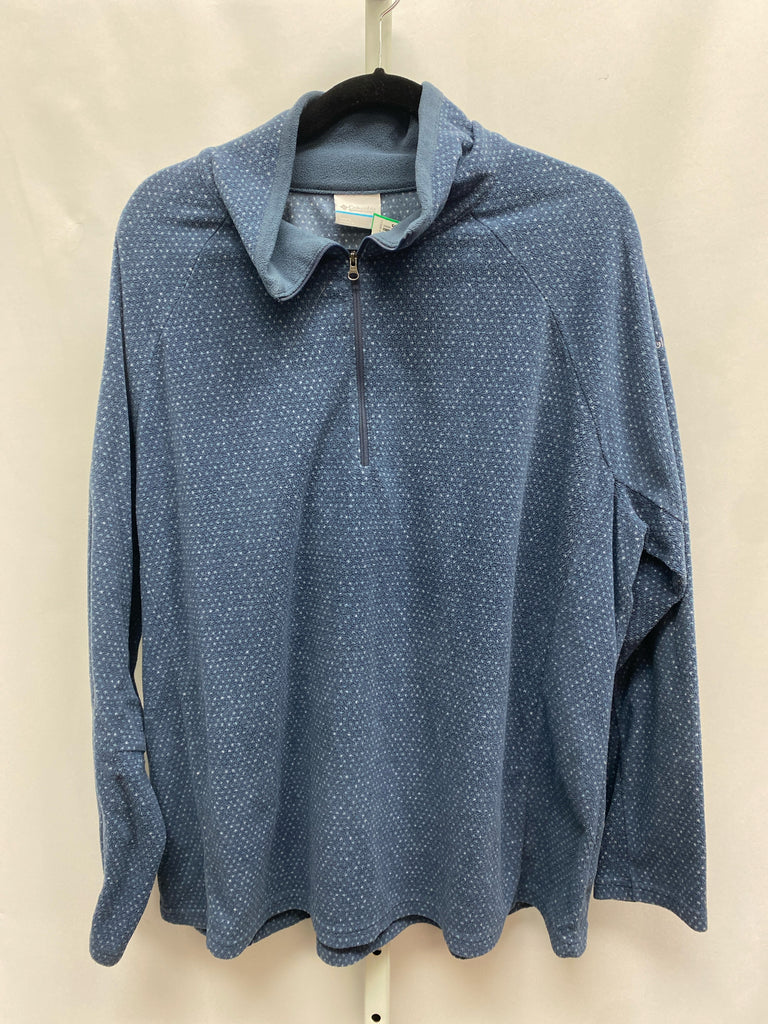 Columbia Size 2X Blue Fleece