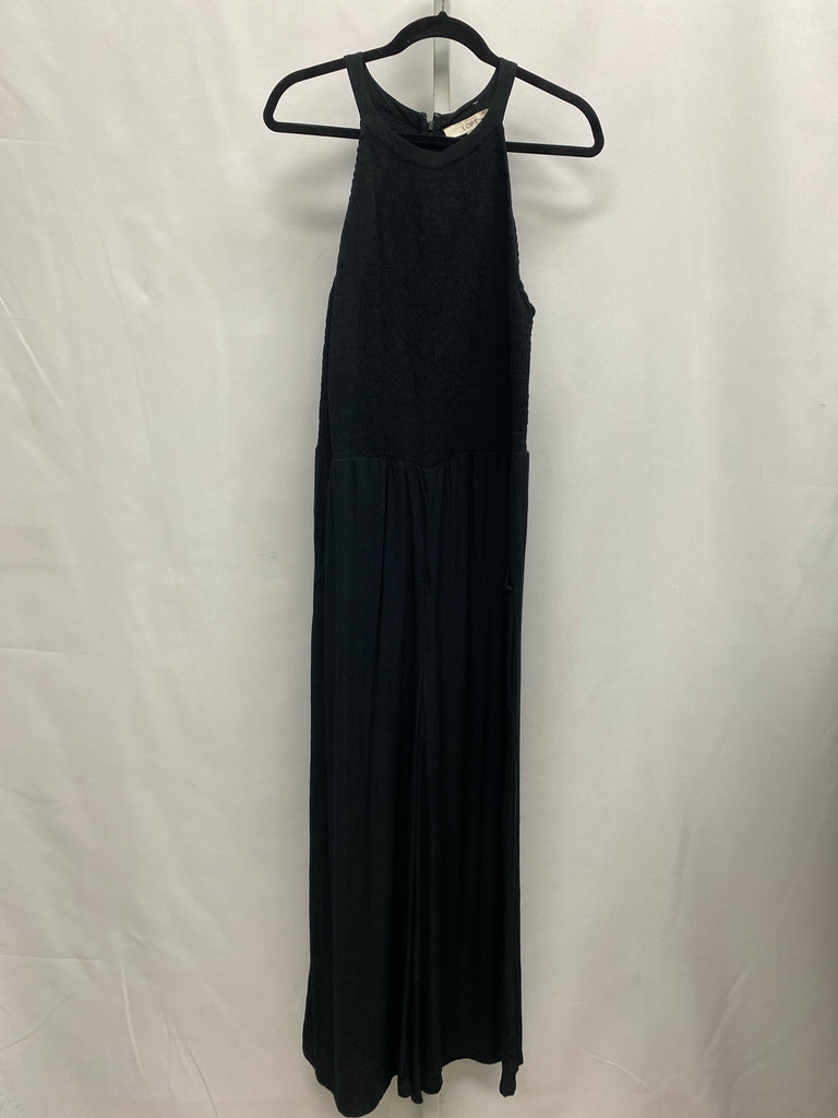 LOFT Size 12 Black Jumpsuit