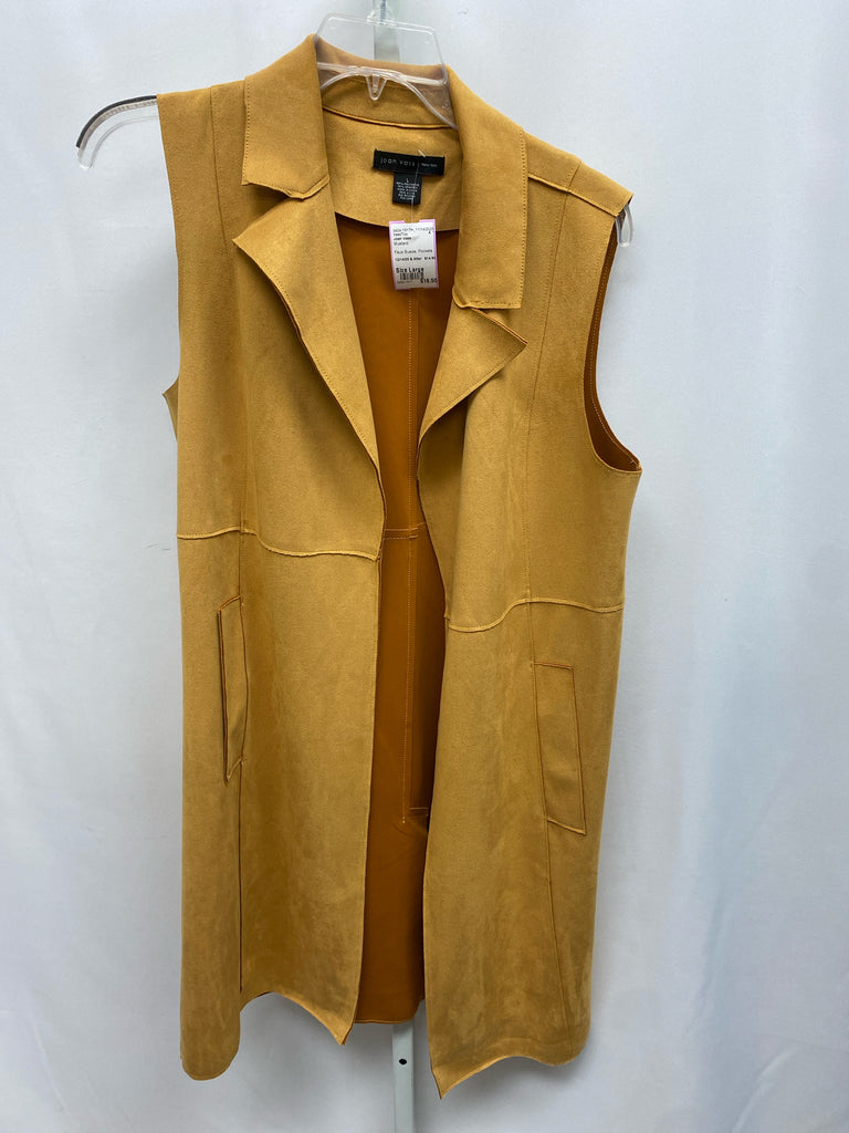 Joan Vass Size Large Mustard Vest/Top