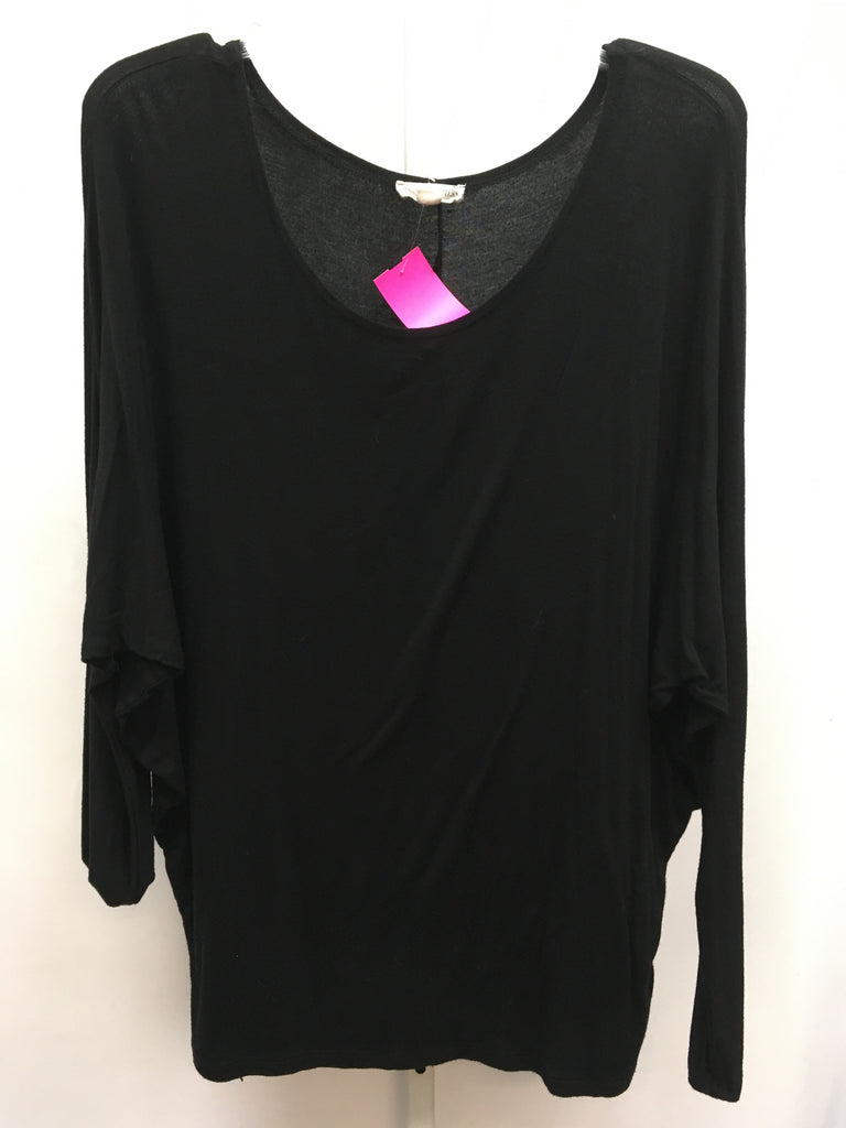 Zenana Size Large Black Long Sleeve Top