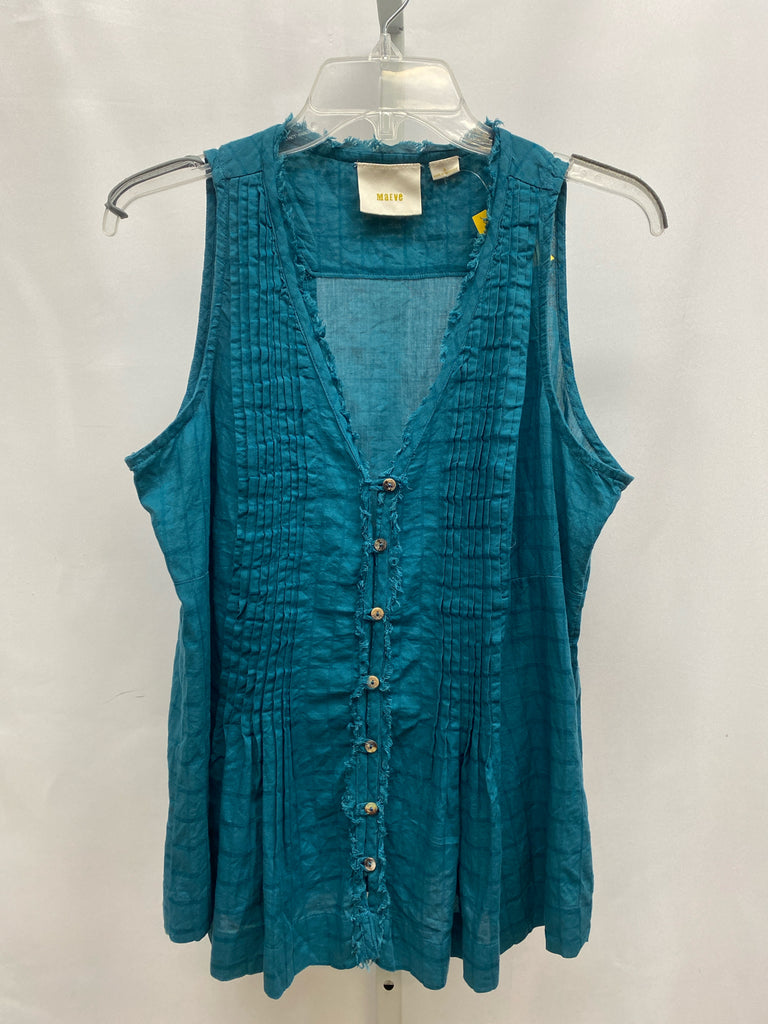 maeve Size Small Teal Sleeveless Top