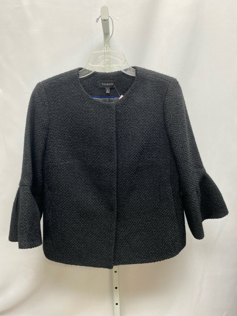 Size 6 Talbots Black Jacket/Outerwear