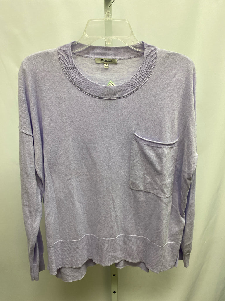 madewell Size Medium Purple Long Sleeve Sweater