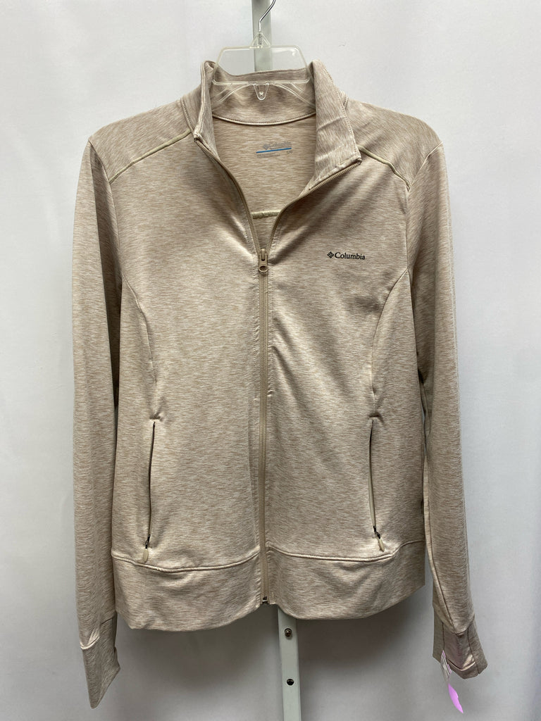 Columbia Size Large Tan Heather Athletic Jacket