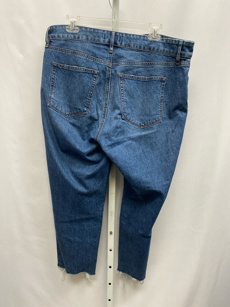 LOFT Size 14 Denim Crop/Capri