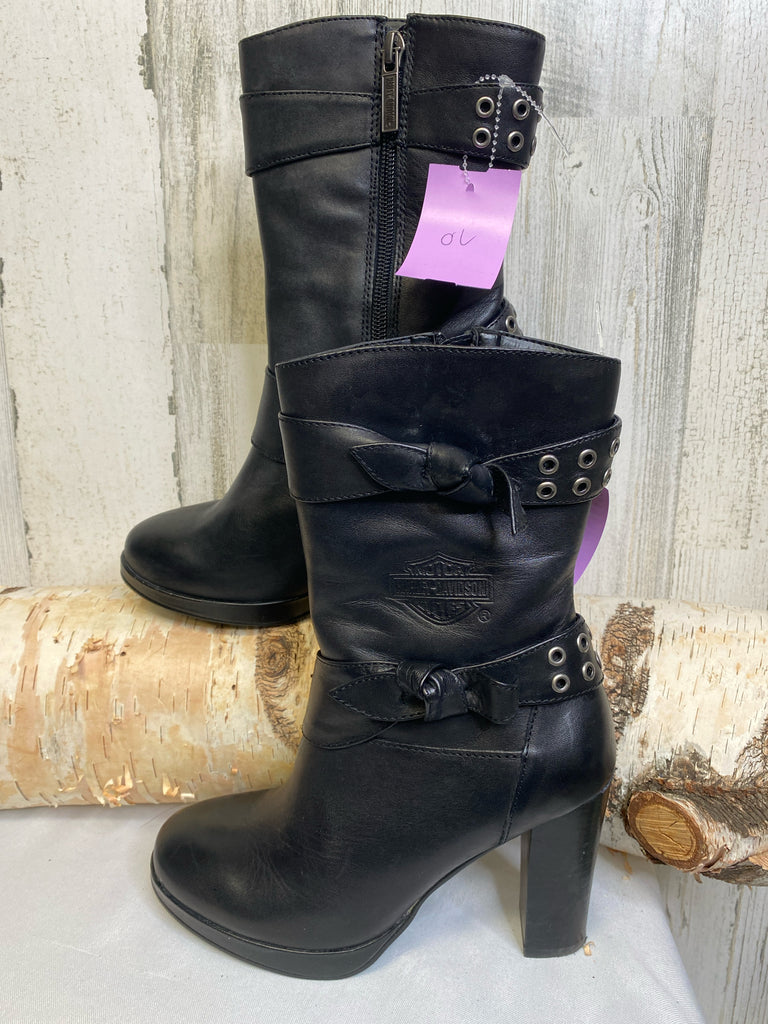 Harley Davidson Size 5.5 Black Booties