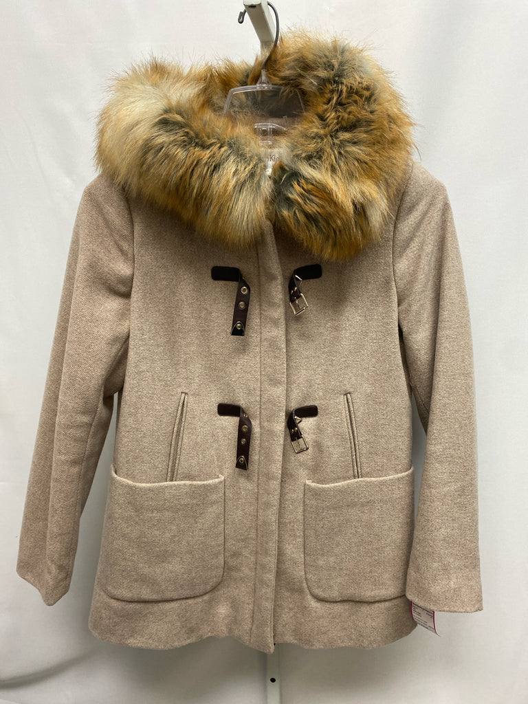 Calvin Klein Size Small Tan Heather Coat