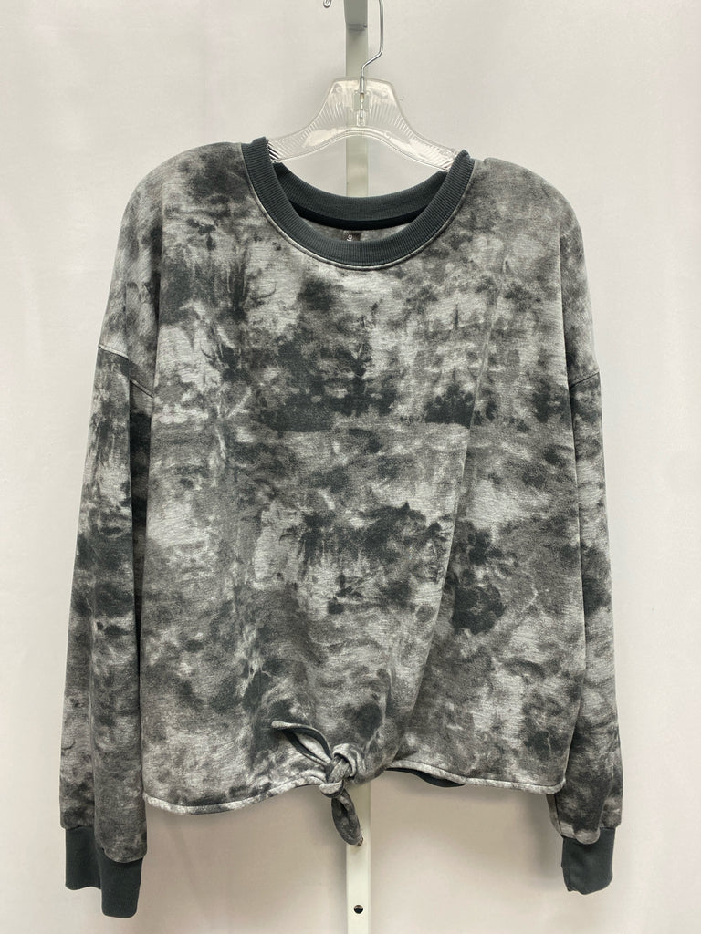 Ambrielle Size XXL Gray Print Lounge Top