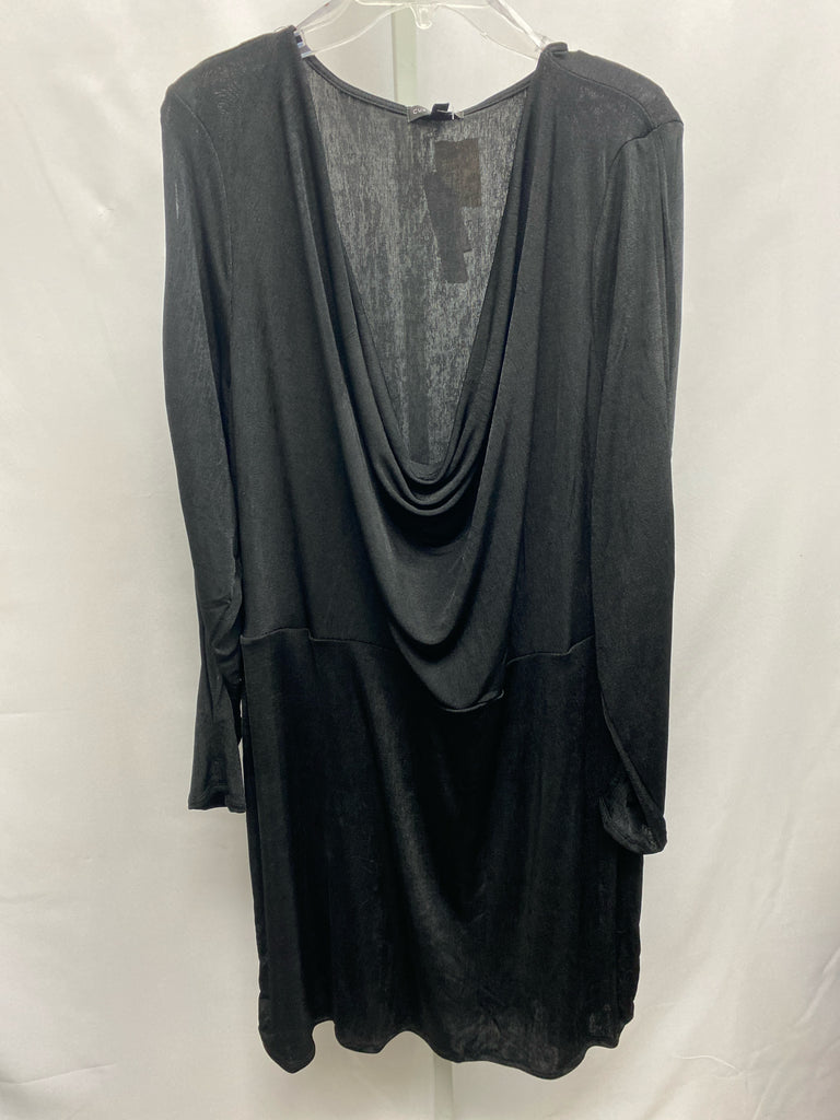 Size 4X Black Long Sleeve Dress