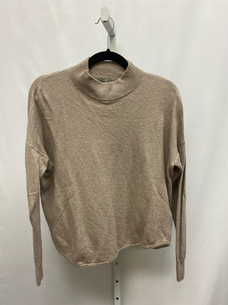 madewell Size Medium Beige Long Sleeve Top