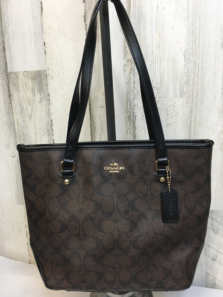 Coach Brown/Black Designer Handbag