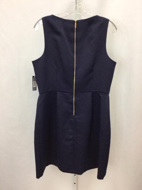 Tahari Size 12P Navy Sleeveless Dress