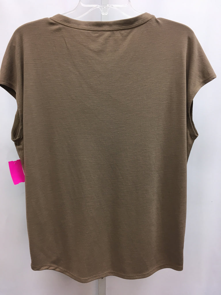 White House Black Market Size Small Brown Short Sleeve Top