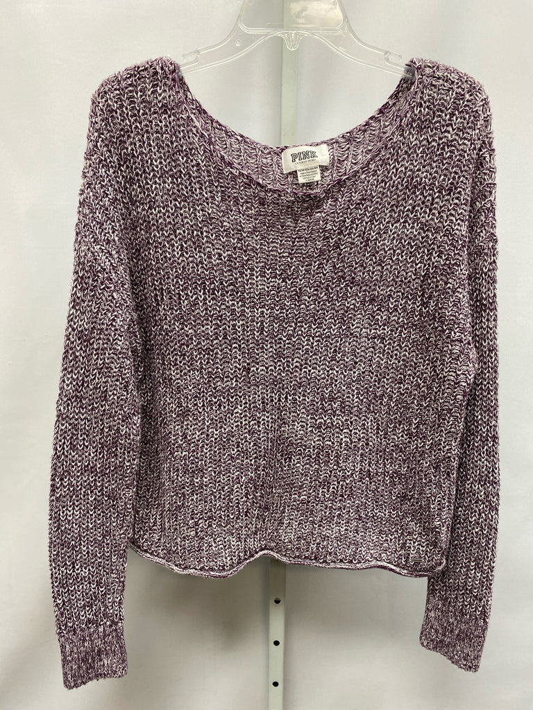 Pink Size XS Burgundy Long Sleeve Sweater