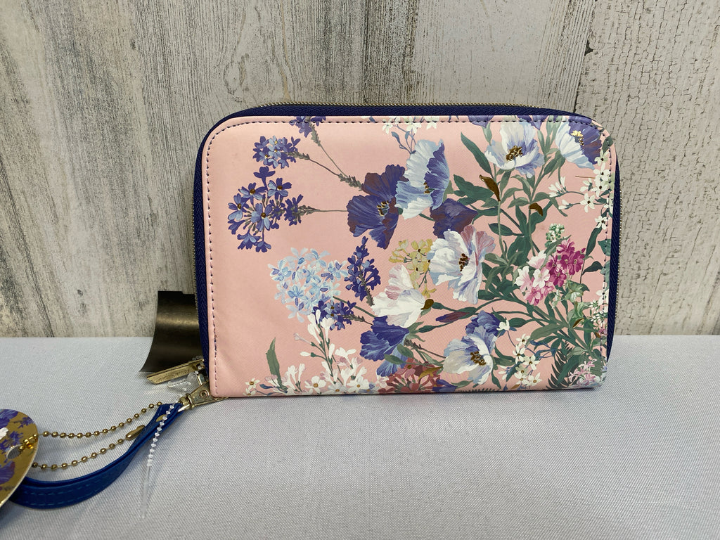 Pink Floral Wristlet