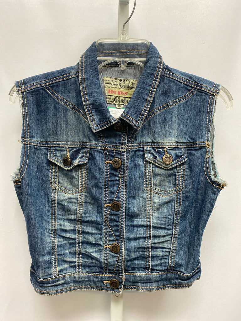 Hot Kiss Size Small Denim Vest/Outerwear