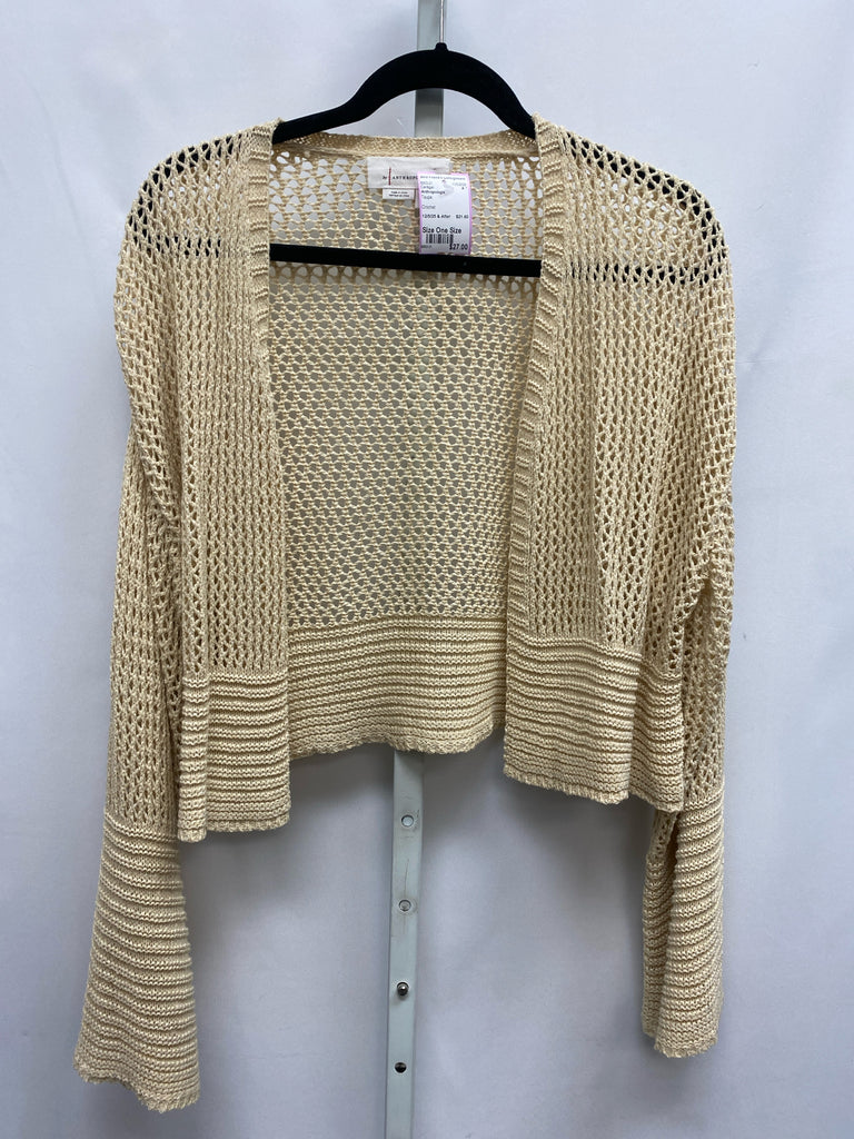 Anthropologie Size One Size Taupe Cardigan